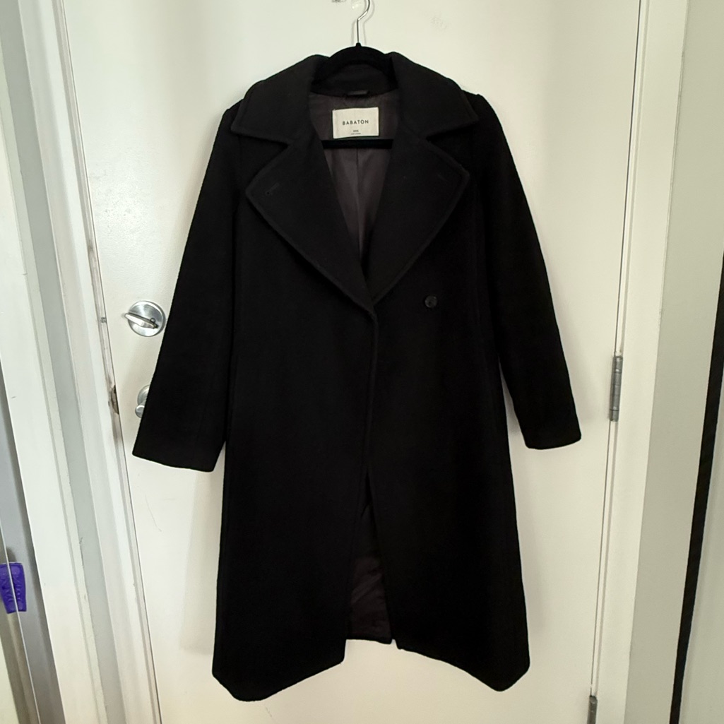 Babaton Classic Black Trench Coat